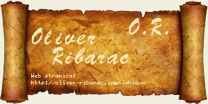 Oliver Ribarac vizit kartica